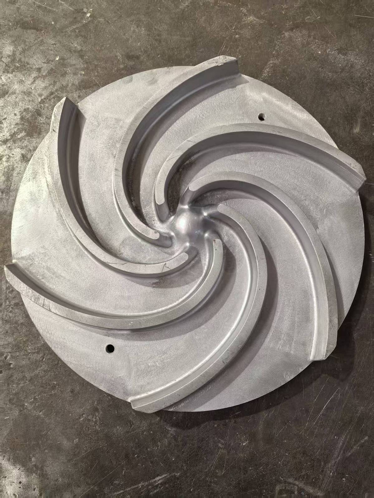 Finished impeller casting from in-house mould