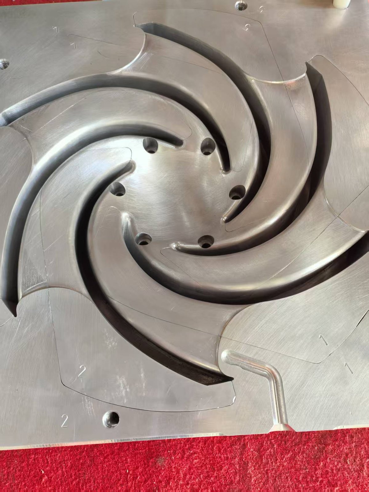 High-precision impeller casting mould