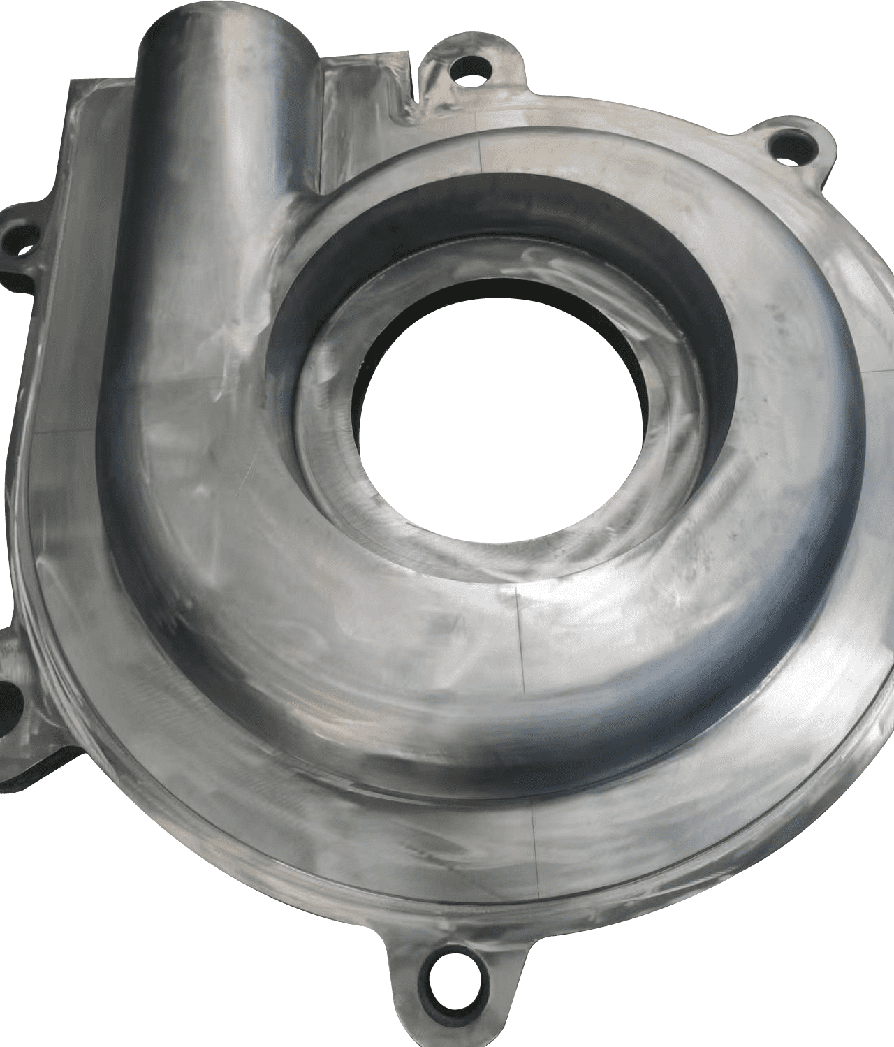 Steel core for a rubber pump liner mould