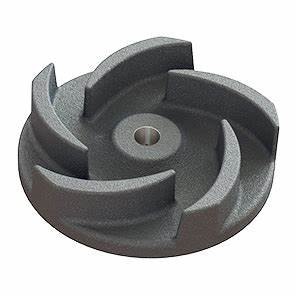 Open impeller geometry example with rough vane surfaces